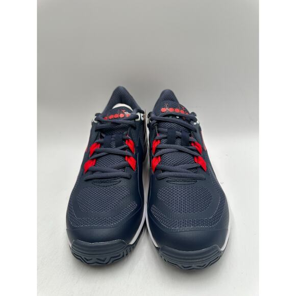 Diadora Trofeo 2 AG PKL NEW Men's Athletic Shoe Blue/Red/White US Size 8 - Picture 5 of 10